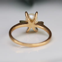 Load image into Gallery viewer, 40% OFF! Vintage pearl ring in yellow gold