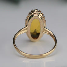 Load image into Gallery viewer, 40% OFF!  Vintage orange oval paste ring in yellow gold
