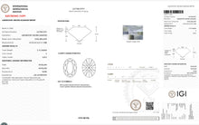 Load image into Gallery viewer, SPECIAL!  3.15ct E/VVS2 oval cut lab grown diamond solitaire ring in 14k 2 tone gold