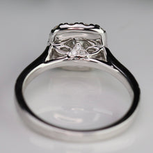 Load image into Gallery viewer, CLEARANCE FIRE SALE!  The Katie - Lab grown diamond halo ring in 14k white gold