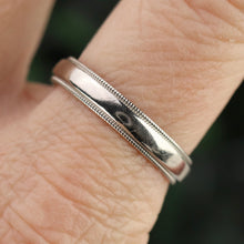 Load image into Gallery viewer, Estate Platinum milgrain band