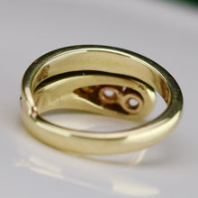 Load image into Gallery viewer, Estate vintage Diamond pinky ring in 14k yellow gold