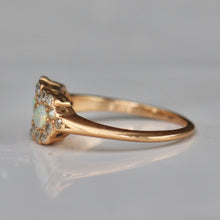 Load image into Gallery viewer, SPECIAL: Antique Edwardian Opal and diamond ring in 14k yellow gold for restoration