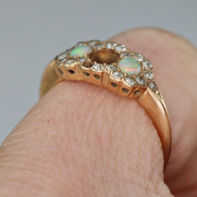 Load image into Gallery viewer, SPECIAL: Antique Edwardian Opal and diamond ring in 14k yellow gold for restoration