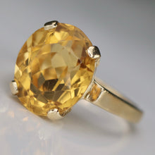 Load image into Gallery viewer, SPECIAL!  Estate vintage estate citrine ring in 14k yellow gold