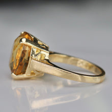 Load image into Gallery viewer, SPECIAL!  Estate vintage estate citrine ring in 14k yellow gold