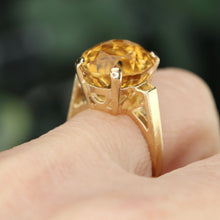 Load image into Gallery viewer, SPECIAL!  Estate vintage estate citrine ring in 14k yellow gold
