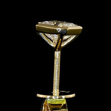 Load image into Gallery viewer, SPECIAL!  Lab grown 1ctw E-F/VS Asscher Cut lab grown diamond studs in 14k yellow gold
