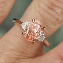 Load image into Gallery viewer, SPECIAL!  2.20ct Fancy Vivid Pink lab grown diamond ring in 14k gold