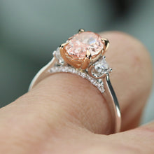 Load image into Gallery viewer, SPECIAL!  2.20ct Fancy Vivid Pink lab grown diamond ring in 14k gold