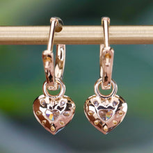 Load image into Gallery viewer, SPECIAL! Lab Grown Diamond huggie drops in 14k yellow gold