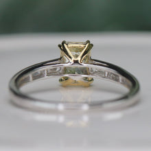 Load image into Gallery viewer, SPECIAL!  Yellow lab grown diamond ring in 14k yellow &amp; white gold
