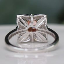Load image into Gallery viewer, SPECIAL!  Pink lab grown diamond ring in 14k white &amp; rose gold