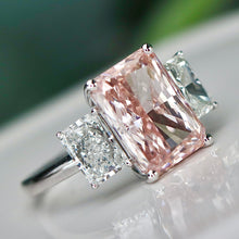 Load image into Gallery viewer, SPECIAL!  4.75ct Pink lab grown diamond ring in 14k white gold