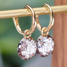 Load image into Gallery viewer, SPECIAL! Lab Grown 3.03ctw E-F/VVS Diamond huggie drops in 14k yellow gold