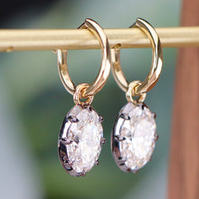 Load image into Gallery viewer, SPECIAL! Lab Grown 3.09ctw Diamond huggie drops in 14k yellow gold