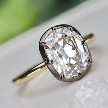 Load image into Gallery viewer, SPECIAL!  3.34ct antique cushion cut lab grown diamond ring in 14k yellow gold