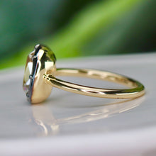 Load image into Gallery viewer, SPECIAL!  3.34ct antique cushion cut lab grown diamond ring in 14k yellow gold