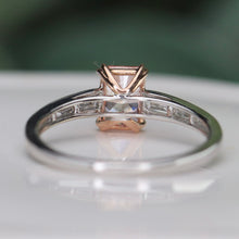Load image into Gallery viewer, SPECIAL!  Pink lab grown diamond ring in 14k rose &amp; white gold