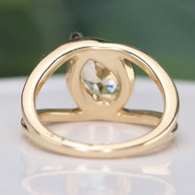 Load image into Gallery viewer, SPECIAL!  Pear shaped 2ct yellow lab grown diamond 14k yellow gold