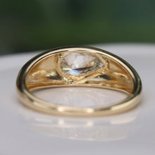 Load image into Gallery viewer, SPECIAL!  Pear shaped lab grown diamond ring in 14k yellow gold