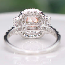 Load image into Gallery viewer, SPECIAL!  Pink lab grown diamond ring in 14k white &amp; rose gold