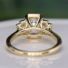 Load image into Gallery viewer, SPECIAL!  2.50ctw emerald cut lab grown diamond ring in 14k yellow gold