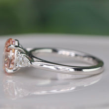 Load image into Gallery viewer, SPECIAL!  2ct Fancy pink lab grown diamond ring in 14k white gold