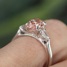 Load image into Gallery viewer, SPECIAL!  2ct Fancy pink lab grown diamond ring in 14k white gold