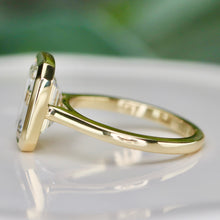 Load image into Gallery viewer, SPECIAL!  4ct emerald cut lab grown diamond ring in 14k yellow gold