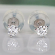 Load image into Gallery viewer, SPECIAL!  Lab grown dainty .25ctw Diamond studs in 14k white gold