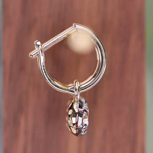 Load image into Gallery viewer, SPECIAL:  Lab Grown Diamond huggie drops in 14k yellow gold
