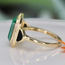 Load image into Gallery viewer, SPECIAL!  Onyx, malachite and diamond ring in 14k yellow gold by Effy