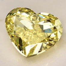 Load image into Gallery viewer, SPECIAL!  6.01ct Fancy Yellow/VS1 heart shaped cut lab grown diamond
