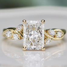 Load image into Gallery viewer, SPECIAL!  2.50ctw radiant cut lab grown diamond ring in 14k yellow gold