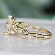 Load image into Gallery viewer, SPECIAL!  2.50ctw radiant cut lab grown diamond ring in 14k yellow gold