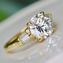 Load image into Gallery viewer, SPECIAL!  3.75ctw lab grown diamond ring in 14k yellow gold