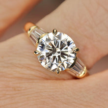 Load image into Gallery viewer, SPECIAL!  3.75ctw lab grown diamond ring in 14k yellow gold