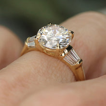 Load image into Gallery viewer, SPECIAL!  3.75ctw lab grown diamond ring in 14k yellow gold