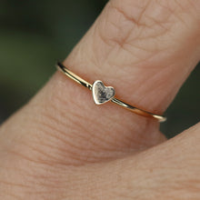 Load image into Gallery viewer, SPECIAL!  Dainty heart ring in 14k yellow gold