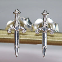 Load image into Gallery viewer, SPECIAL!  Dagger studs in sterling silver