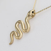 Load image into Gallery viewer, SPECIAL!  Snake pendant in yellow gold