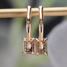 Load image into Gallery viewer, SPECIAL!  Lab grown 1.08ctw E-F/VS hidden halo Diamond earrings in 14k yellow gold