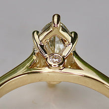 Load image into Gallery viewer, SPECIAL: Lab grown 1ctw diamond marquise ring in 14k yellow gold