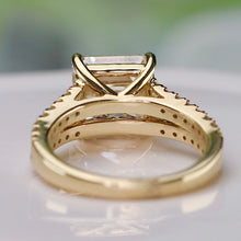 Load image into Gallery viewer, SPECIAL!  5.01ct asscher cut lab grown diamond ring in 14k yellow gold