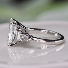 Load image into Gallery viewer, SPECIAL: 5.85ctw radiant lab grown diamond ring in 14k white gold