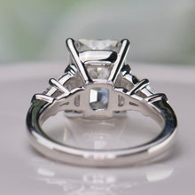 Load image into Gallery viewer, SPECIAL: 5.85ctw radiant lab grown diamond ring in 14k white gold