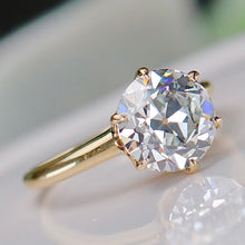 Load image into Gallery viewer, SPECIAL! Vintage setting with 3.20ct OEC lab grown diamond in 14k yellow gold