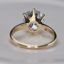 Load image into Gallery viewer, SPECIAL! Vintage setting with 3.20ct OEC lab grown diamond in 14k yellow gold