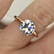 Load image into Gallery viewer, SPECIAL! Vintage setting with 3.20ct OEC lab grown diamond in 14k yellow gold